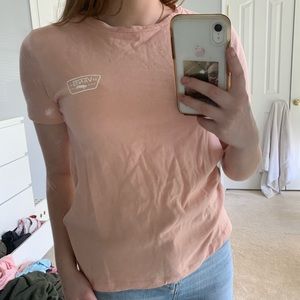 baby pink vans shirt